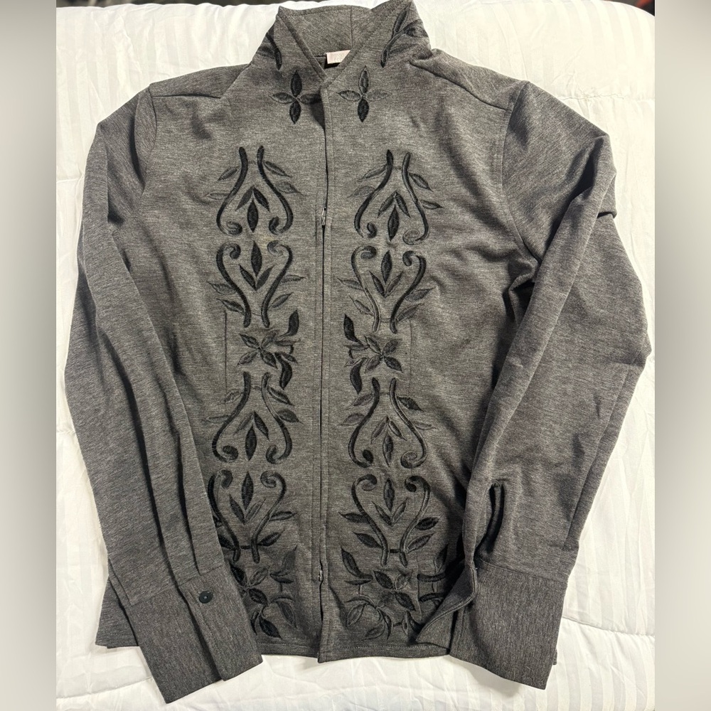 Naracamicie Charcoal Knit Fabric
